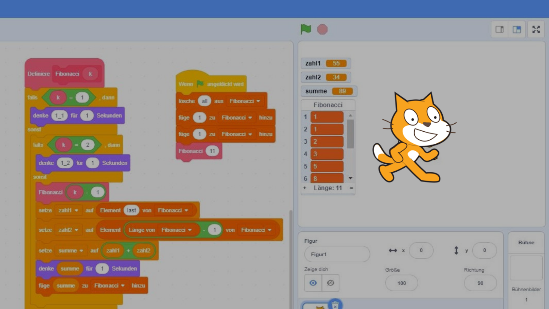 Rekursion Iteration In Scratch Rfdz Informatik